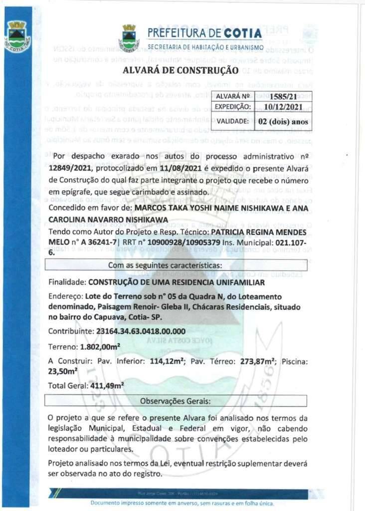 Terreno em Condomínio à venda - Paisagem Renoir,