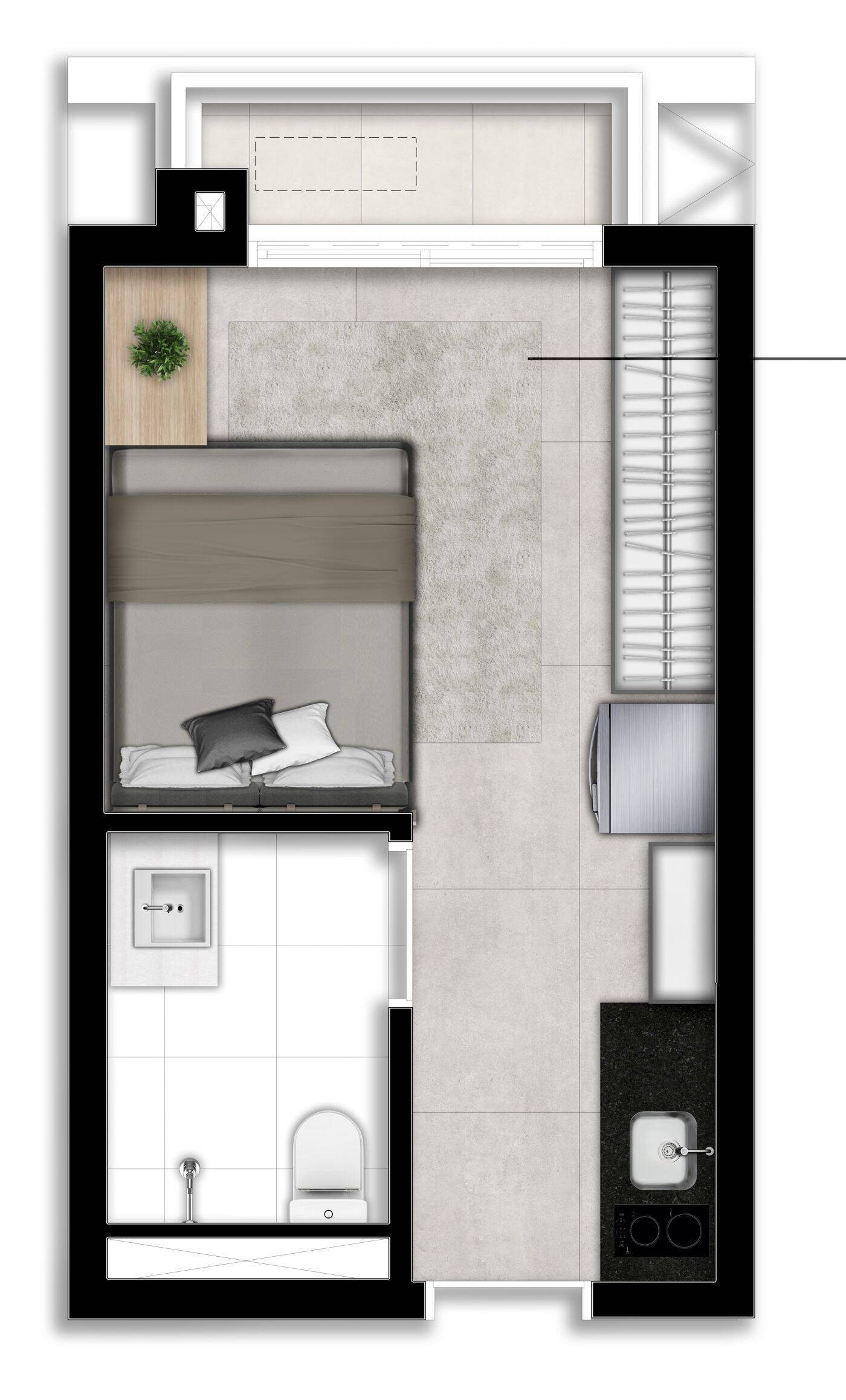 Studio à venda com 1 quarto, 23m² - Vila Mariana,