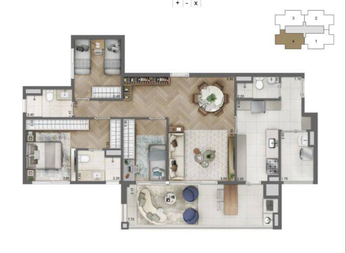 Apartamento à venda com 2 quartos, 113,00m² - Jardim Dom Bosco,