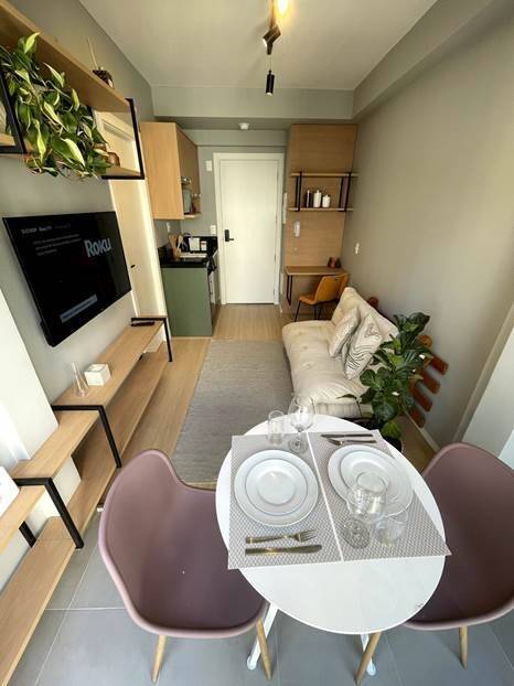  - Apartamento mobiliado com 1 dormitório para locação em Santo Amaro