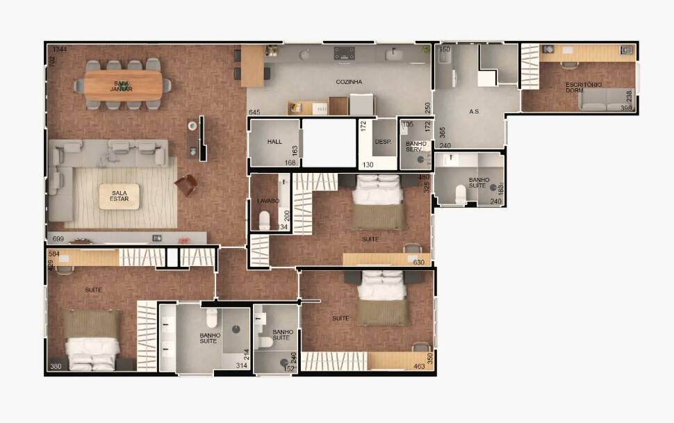 Apartamento para venda em Higienópolis, 212 m² - M Baroni Prime