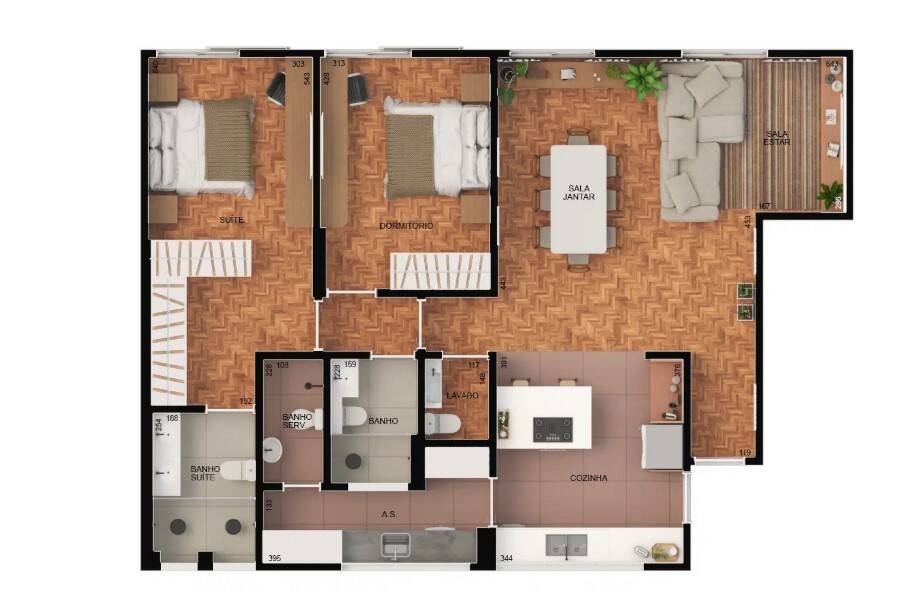Apartamento à venda com 2 quartos, 143m² - Bela Vista,