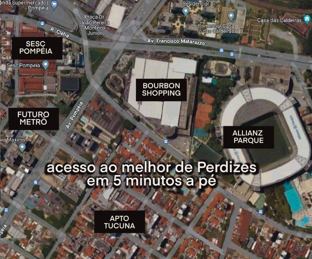  - Apartamento  a venda em Perdizes , 98m2 , 3 dormitórios , 1 vaga